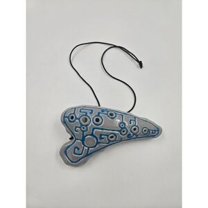 Ocarina Flute Legend Zelda Ocarina of Time Wind Instrument Gray Blue